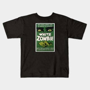 White Zombie Movie Poster Kids T-Shirt